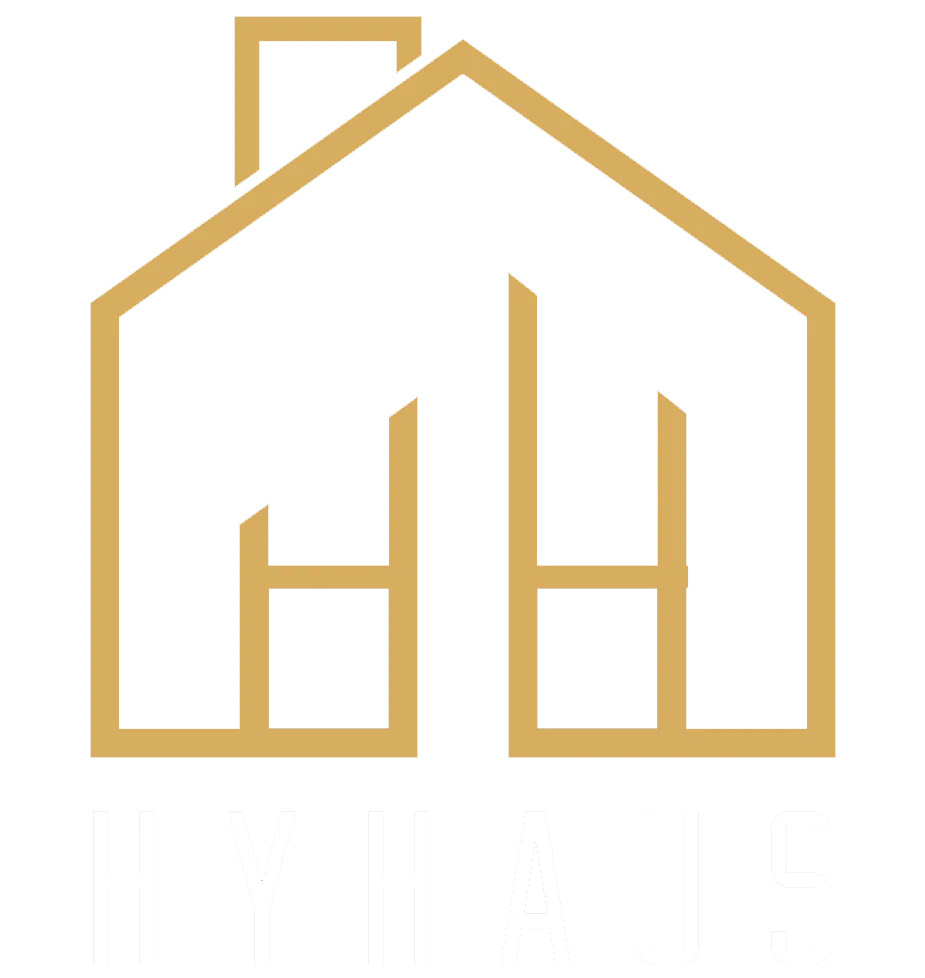 Logo da HyHaus Coliving, moradia estudantil perto da UFMG